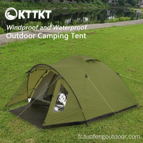 Tente à double couche de camping extérieur de 4,5 kg de 4,5 kg